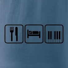 Eat sleep piano v řadě