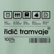 Čárový kód Řidič tramvaje