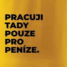 PRACUJI TADY POUZE PRO PENÍZE.