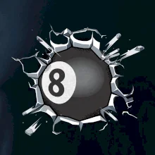 Kulečníková koule v triku