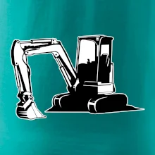 Bagr bez nápisu černobílý