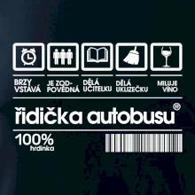 Čárový kód řidička autobusu