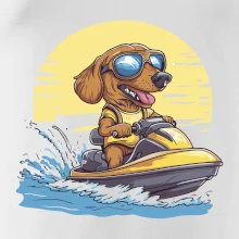 Jezevčík na vodním skútru