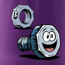 Parové triko - Šroub a matka