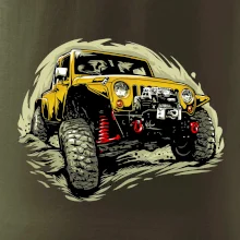 Žlutý offroad s navijákem