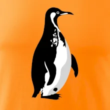 Tučňák černobílý z boku