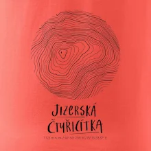Jizerská čtyřicítka - vrstevnice v kruhu