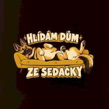 Hlídám dům ze sedačky - vlčák