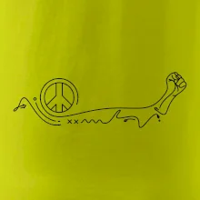 Pěst a symbol míru