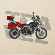 Cestovní enduro červená