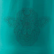 Steampunk včela černobílá