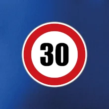 Dopravní značka - omezení rychlosti 30
