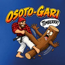 Osoto gari timber judo