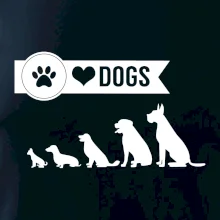 I love dogs - tlapka