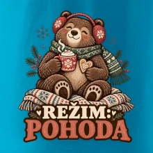 Rodinná vánoční trička - Režim pohoda zimní medvědice máma