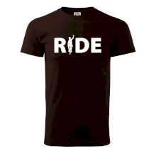 Ride - nápis s cyklistou