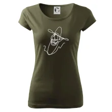 Kajak  ze shora jedním tahem