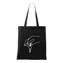 Klíče a ruka jedním tahem