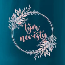 Tým nevěsty květinový kruh růžový