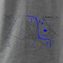 Neratovice - Mapa s vodními toky