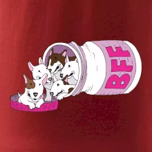 Bullterrier Friends Forever růžové (Pecka design)