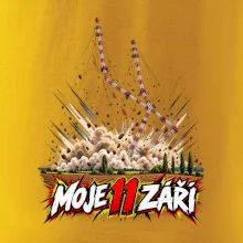 Liblice B pád vysílačů moje 11 září komiksový motiv
