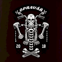 Lebka motorkář opravář