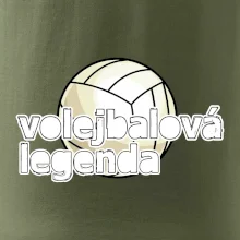 Volejbalová legenda - bílé písmo