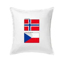 Norská a česká vlajka