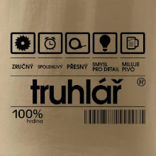 Čárový kód truhlář Čárový kód truhlář