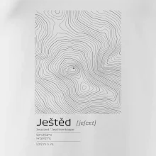 Ještěd - vrstevnice v obdélníku