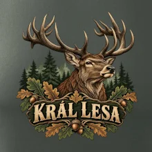 Král lesa majestátní jelen s parožím