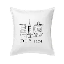 D I A life - kreslený insulin injekce a glukometr