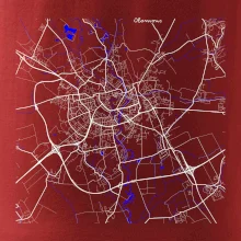 Olomouc - Mapa s vodními toky