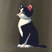 Mourovatá kočka pixel