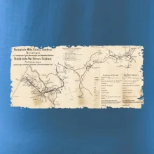 Mapa Báňské dráhy z Moravské Ostravy do Doubravy