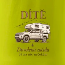 Dítě dovolená začala já na nic nečekám obytný pick-up