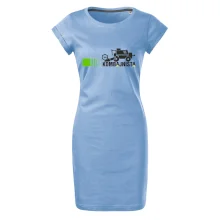 Kombajnista zelená a žlutá