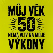 Můj věk nemá vliv na moje výkony