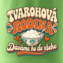 Tvarohová rodina dává tvaroh do všeho