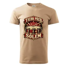 Ticho před sólem - vintage bubenický emblém
