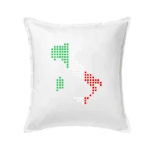 Itálie obrys vlajka