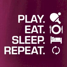 Stolní tenis - eat sleep