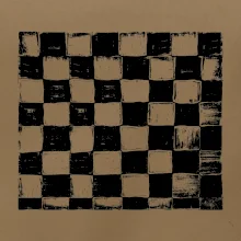 Šachovnice černá kreslená