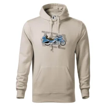 Cestovní motorka Amerika modrá