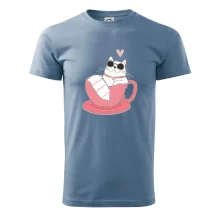 Hustá kočka v hrníčku