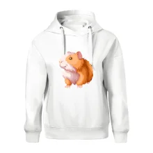 Morče - kreslené, bílo oranžové