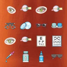 Oční lékař ikony