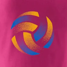 Volejbalový míč rastr barevný