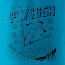 Černobílý skokan fly high